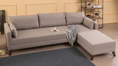 Ecksofa rechts Bella Creme