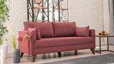 2-Sitzer-Sofa Bella Claret Red