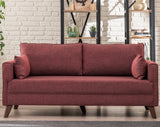 2-Sitzer-Sofa Bella Claret Red