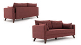 2-Sitzer-Sofa Bella Claret Red