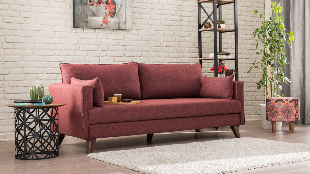 3-Sitzer-Sofa Bella Claret Red