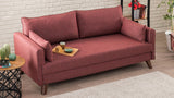 3-Sitzer-Schlafsofa Bella Claret Red