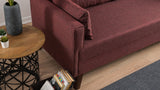 3-Sitzer-Schlafsofa Bella Claret Red