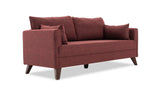 3-Sitzer-Schlafsofa Bella Claret Red