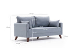 2-Sitzer-Sofa Bella Blue