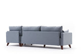 Rechtes Ecksofa Bella Blue