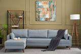 Ecksofa links Bella Blue