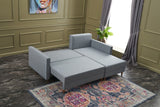 Ecksofa mit Schlaffunktion Rechts Aydam Blue