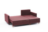 Ecksofa mit Schlaffunktion Rechts Aydam Claret Red