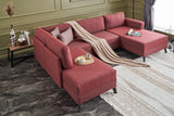 Ecksofa mit Schlaffunktion Eris Claret Red