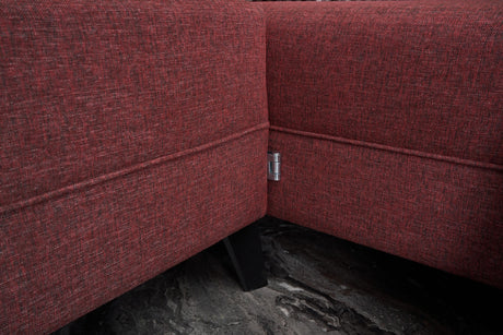 Ecksofa mit Schlaffunktion Belen Claret Red