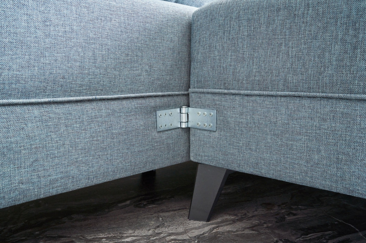 Ecksofa mit Schlaffunktion Eris Blue