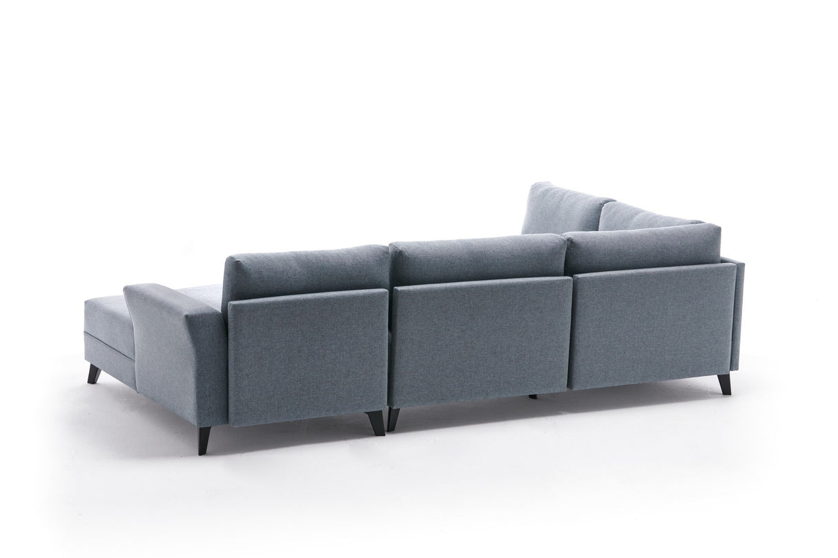 Ecksofa mit Schlaffunktion Eris Blue