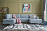 Ecksofa mit Schlaffunktion Belen Blue