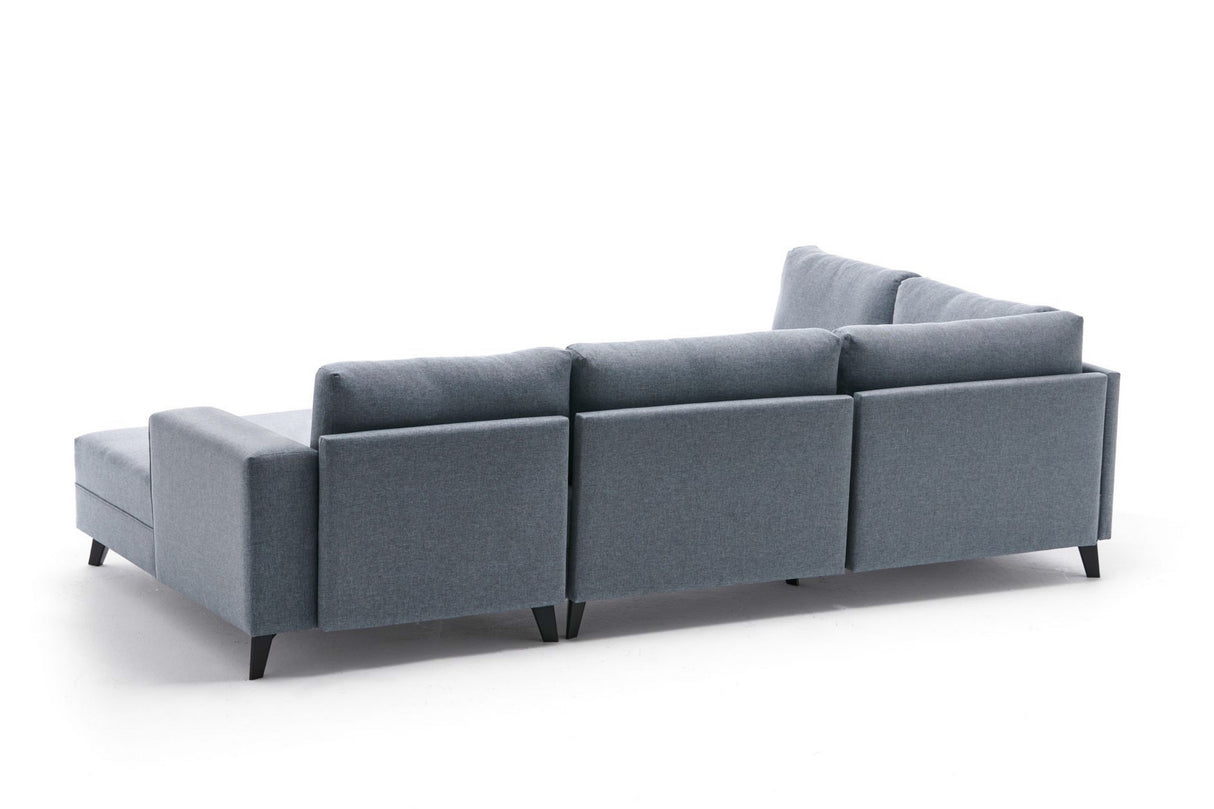 Ecksofa mit Schlaffunktion Efsun Blue