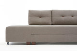 Ecksofa mit Schlaffunktion rechts Manama Creme