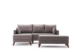 Ecksofa mit Schlaffunktion Links Bella Brown