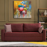 3-Sitzer-Schlafsofa Ece Claret Red