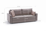 3-Sitzer-Schlafsofa Ece Creme