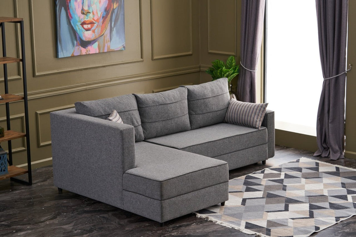 Ecksofa mit Schlaffunktion Links Ece Grey