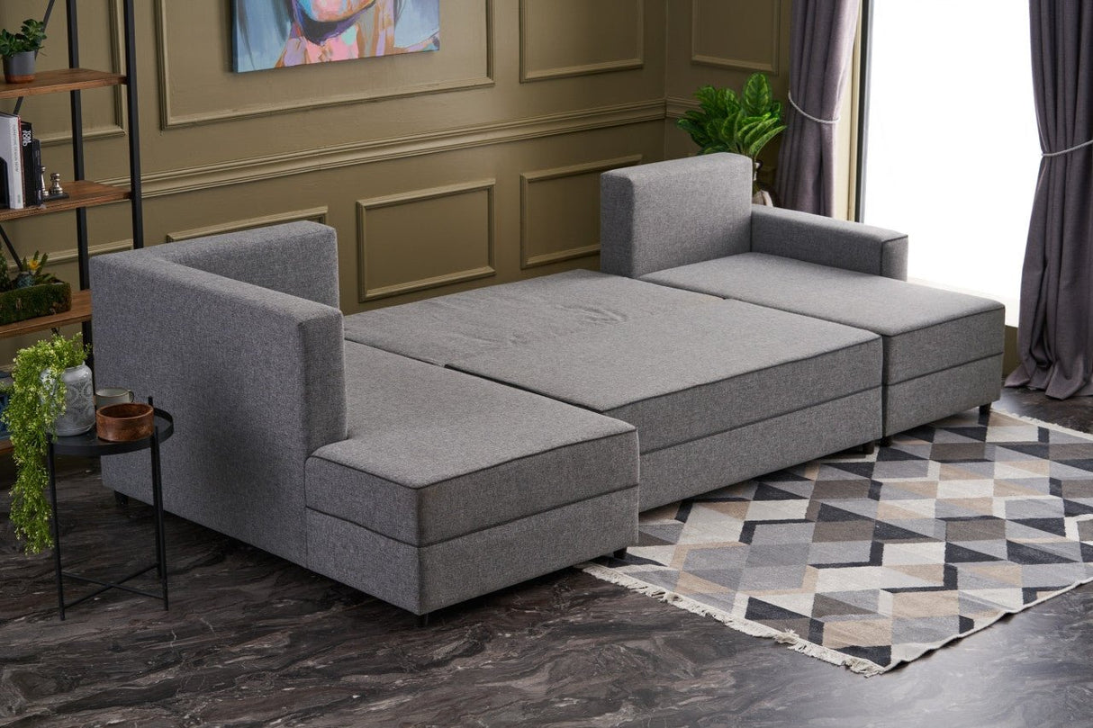 Ecksofa mit Schlaffunktion Ece Grey