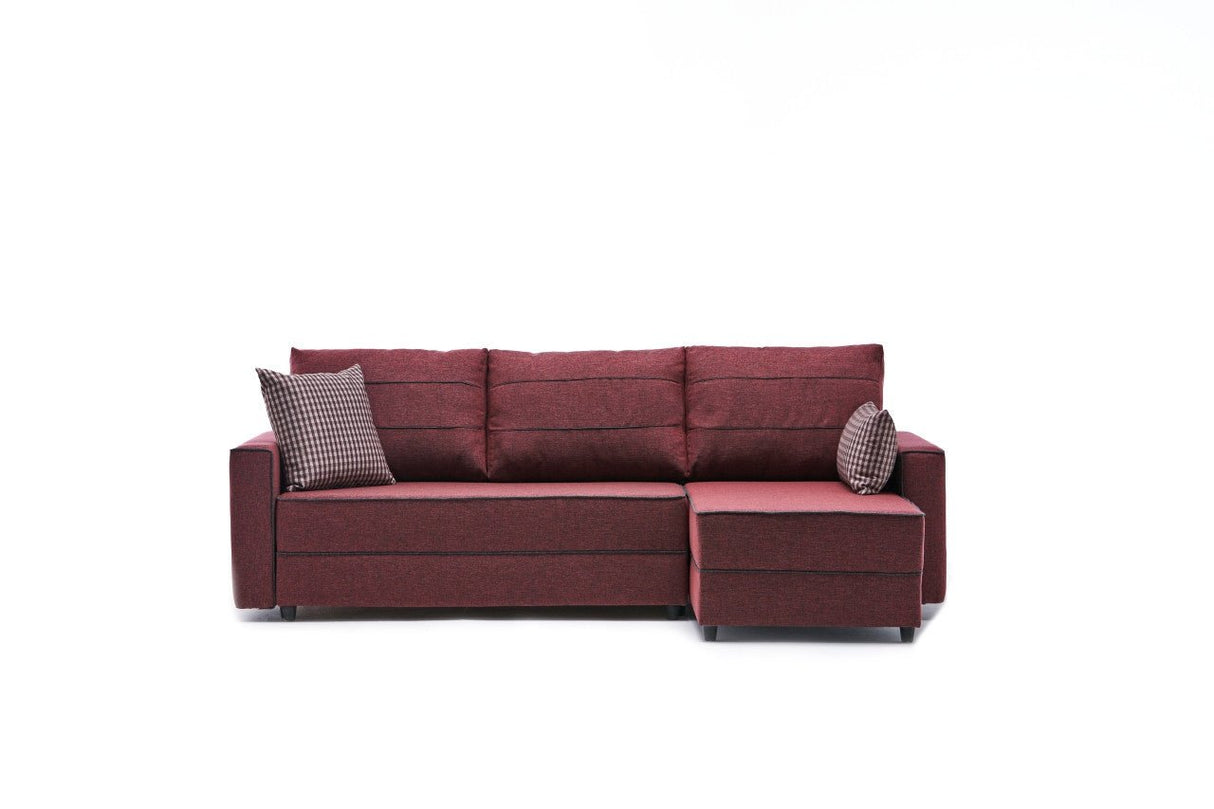 Ecksofa mit Schlaffunktion rechts Ece Claret Red