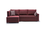 Ecksofa mit Schlaffunktion Links Ece Claret Red