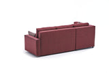 Ecksofa mit Schlaffunktion Links Ece Claret Red