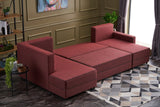 Ecksofa mit Schlaffunktion Ece Claret Red