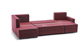 Ecksofa mit Schlaffunktion Ece Claret Red