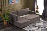 Ecksofa mit Schlaffunktion Links Ece Brown