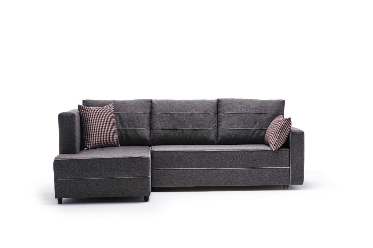 Ecksofa mit Schlaffunktion Links Ece Brown