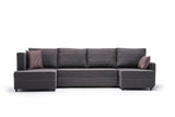 Ecksofa mit Schlaffunktion Ece Brown