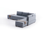 Ecksofa mit Schlaffunktion Right Fly Blue