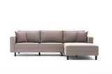 Ecksofa Rechts Bare Cream