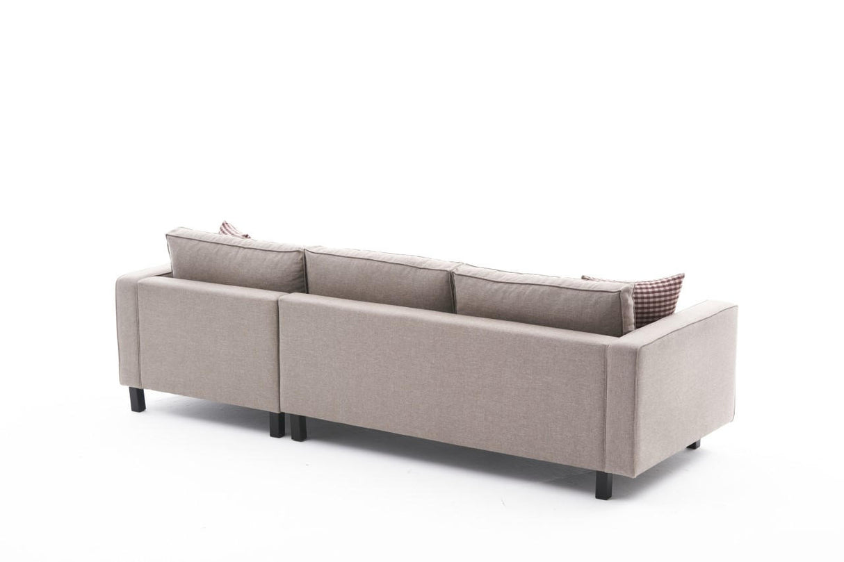 Ecksofa Rechts Bare Cream