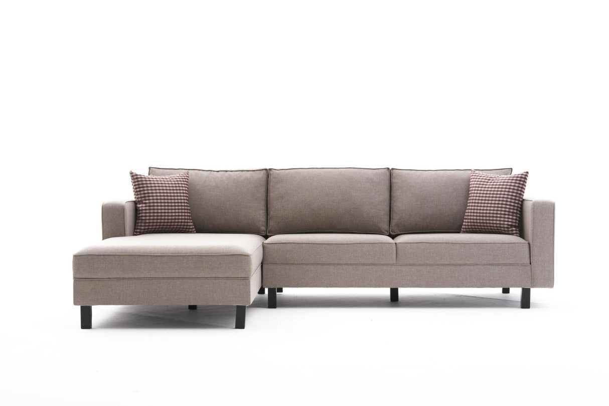 Ecksofa links blank Creme