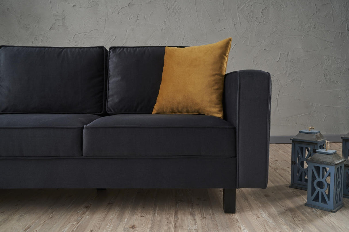 3-Sitzer-Sofa, blankes Anthrazit