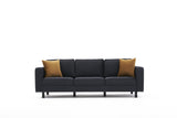 3-Sitzer-Sofa, blankes Anthrazit