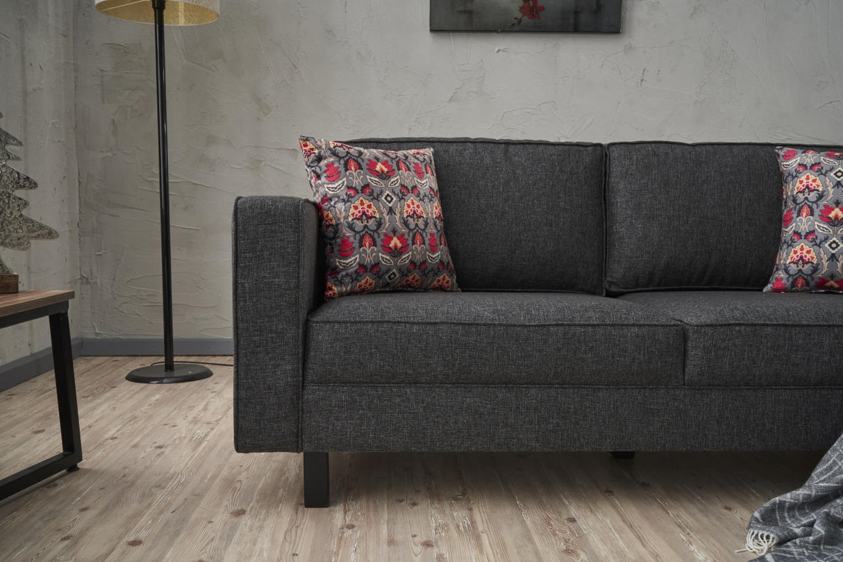 2-Sitzer-Sofa, blankes Anthrazit