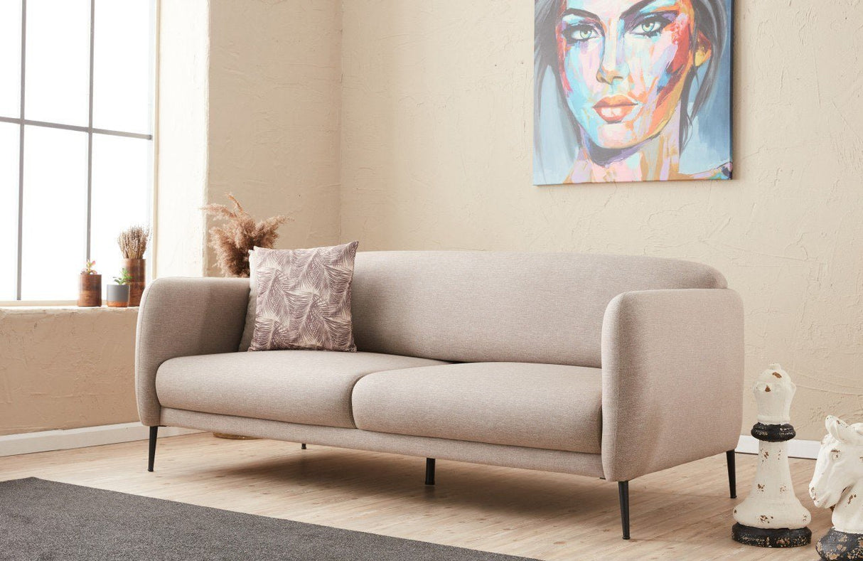 3-Sitzer-Schlafsofa Venus Creme