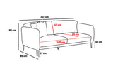 3-Sitzer-Schlafsofa Venus Anthrazit