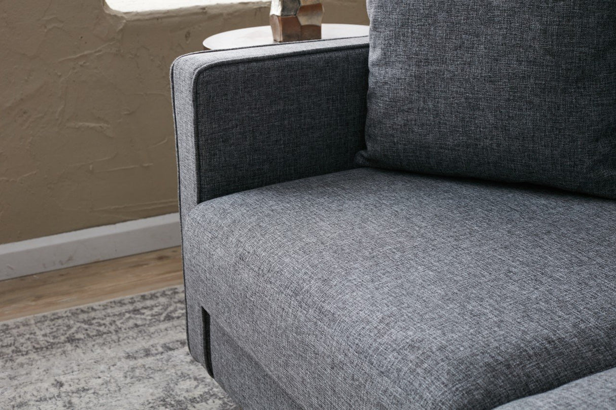 2-Sitzer-Sofa Eva Grey