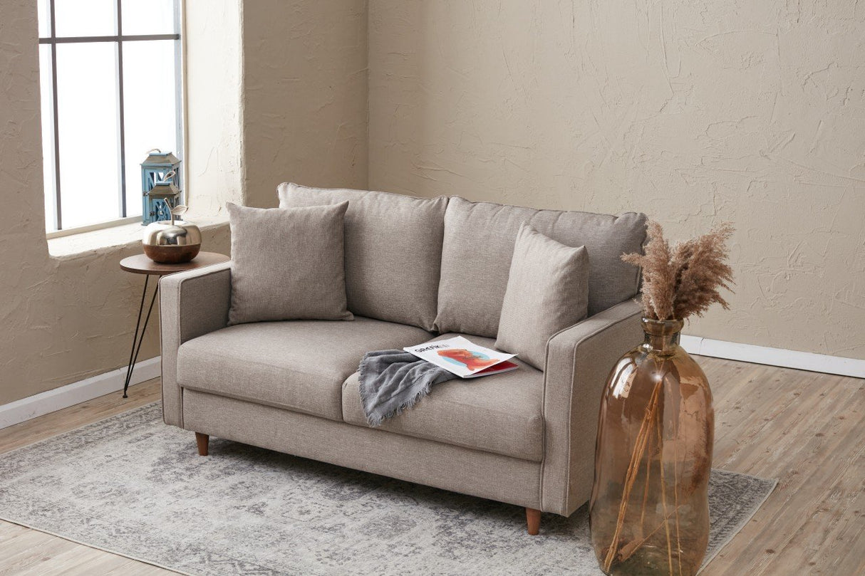 2-Sitzer-Sofa Eva Creme