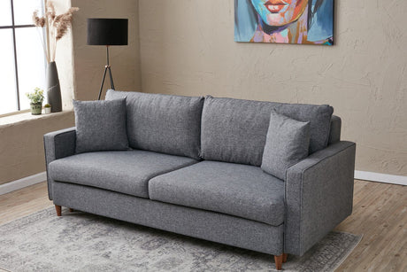 3-Sitzer-Schlafsofa Eva Grey