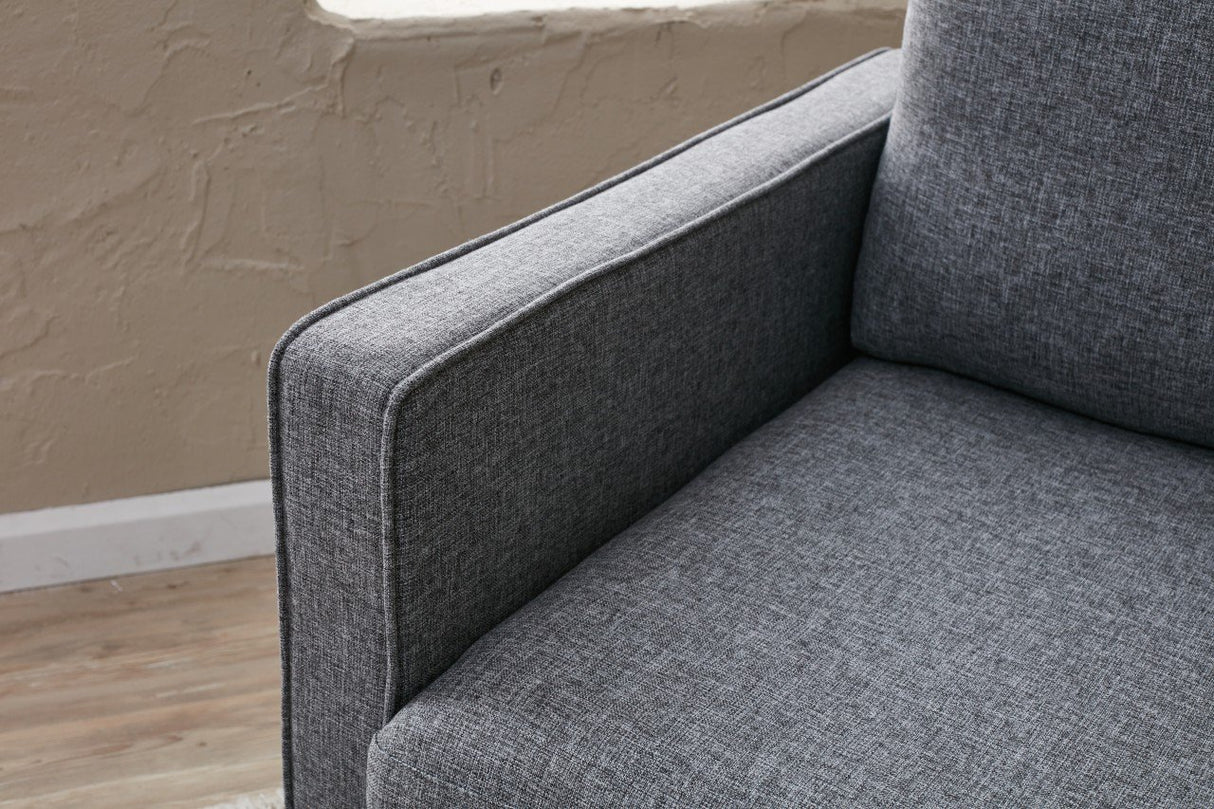 3-Sitzer-Schlafsofa Eva Grey