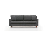 3-Sitzer-Schlafsofa Eva Grey