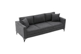 3-Sitzer-Sofa Berlin Anthrazit Schwarz