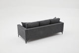 3-Sitzer-Sofa Berlin Anthrazit Schwarz