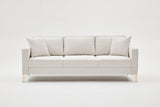 3-Sitzer-Sofa Berlin Creme Gold